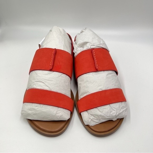 7W 7‎ WIDE Naturalizer Women Fairfax Mango Spice Faux Vegan Leather Flat Sandals - Picture 3 of 13